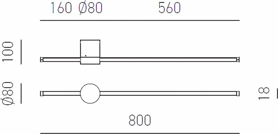 Applique-led-Gea-Luce-ENILA-A-TITANIO-1320Lm-3000°K-lampada-tavolo-moderna