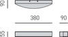 Applique-led-Gea-Luce-GAP-ARCO-GAP501-bianco-lampada-parete-moderna-biemissione-modulo-led-integrato