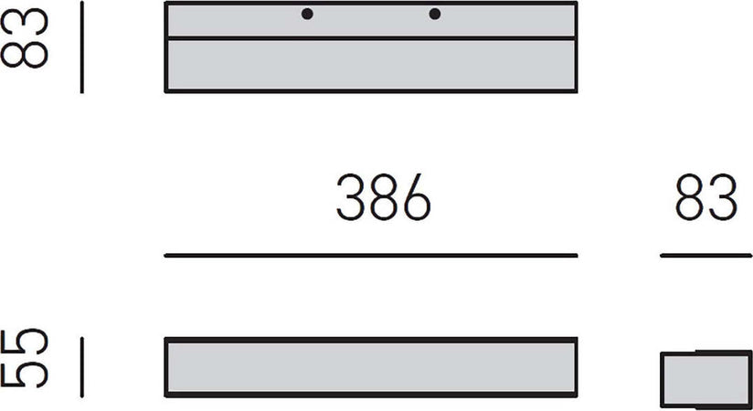 Applique-led-Gea-Luce-GAP-LINEA-GAP511-lampada-parete-moderna-biemissione-modulo-led-integrato