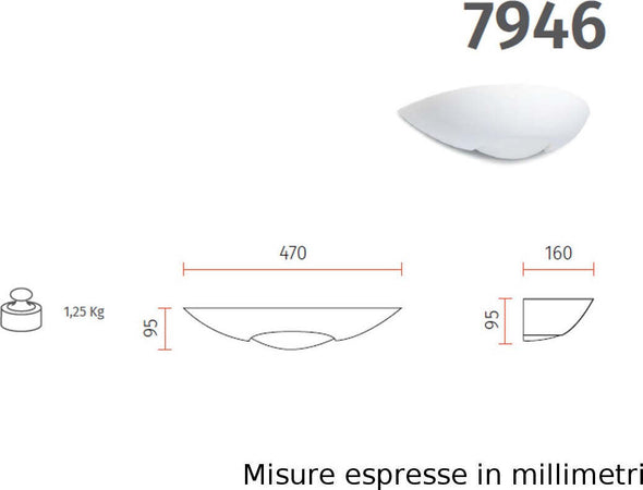 Applique-led-gesso-Belfiore-9010-LAILA-7946-2350Lm-lampada-parete-classica-modulo-led-integrato