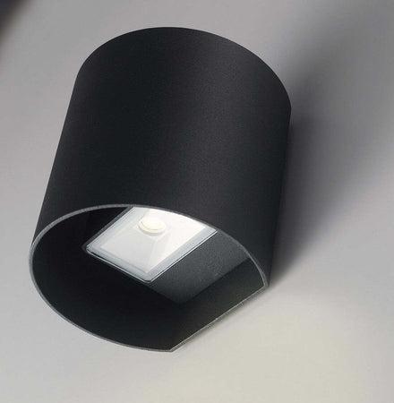 Applique Led Golf Nero 7W 540Lm 4000K Ip54 11X11X9,5Cm Illuminazione/Illuminazione per interni/Illuminazioni per pareti/Applique Led Mall Home - Napoli, Commerciovirtuoso.it