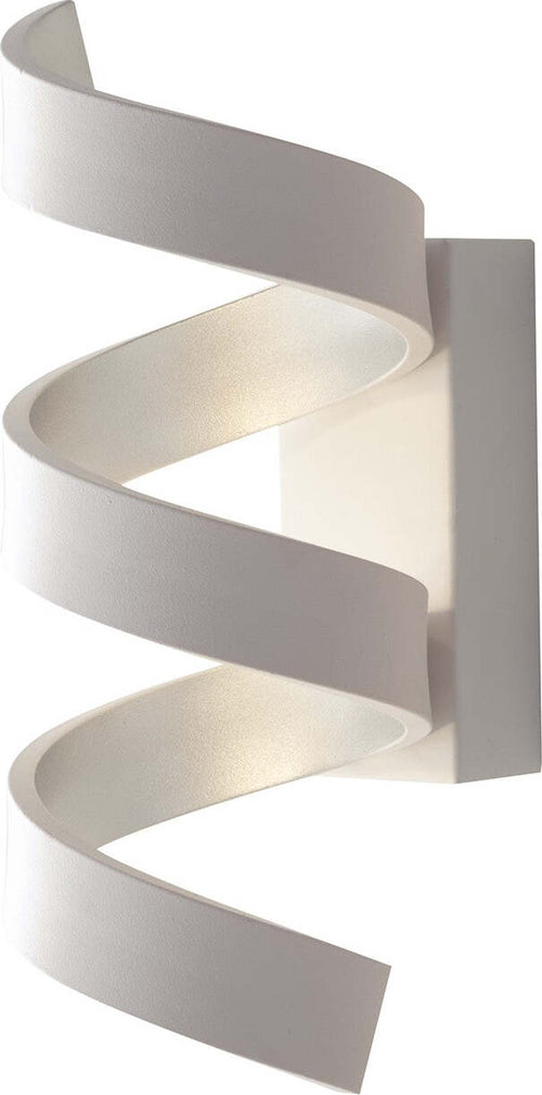Applique Led Helix Bianco/Silver 9W 720Lm 3000K 10X26X13,5Cm Illuminazione/Illuminazione per interni/Illuminazioni per pareti/Applique Led Mall Home - Napoli, Commerciovirtuoso.it