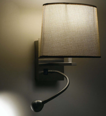 Applique Led Helly Ovale Ecru' 1Xe14 + 1X3W 160Lm 4500K 19,5X24X25Cm Illuminazione/Illuminazione per interni/Illuminazioni per pareti/Applique Led Mall Home - Napoli, Commerciovirtuoso.it