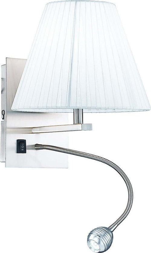 Applique Led Helly Tondo Bianco 1Xe14 + 1X3W 160Lm 4500K 20X24X25Cm Illuminazione/Illuminazione per interni/Illuminazioni per pareti/Applique Led Mall Home - Napoli, Commerciovirtuoso.it