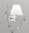 Applique-Led-Helly-Tondo-Bianco-1Xe14-+-1X3W-160Lm-4500K-20X24X25Cm