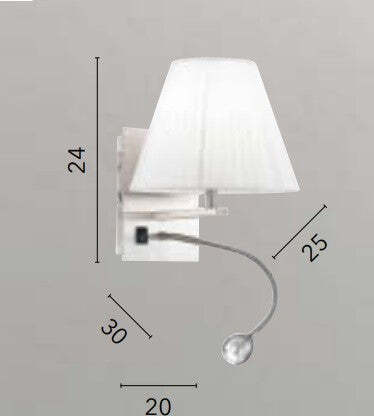 Applique-Led-Helly-Tondo-Bianco-1Xe14-+-1X3W-160Lm-4500K-20X24X25Cm