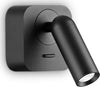 Applique-led-Ideal-Lux-BEAN-260655-nero-lampada-parete-moderna-orientabile