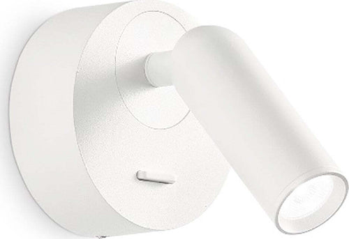 Applique-led-Ideal-Lux-BEAN-ROUND-260600-moderno-lampada-parete-orientabile