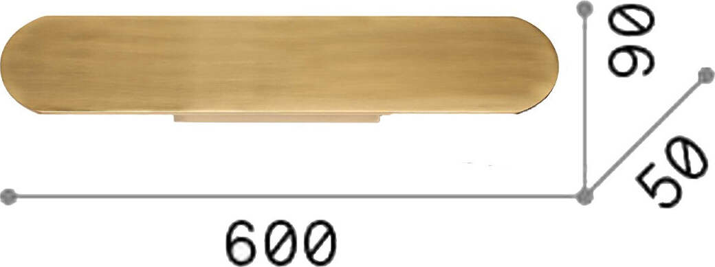 Applique-led-Ideal-Lux-ECHO-285313-60CM-3850Lm-lampada-parete-classica