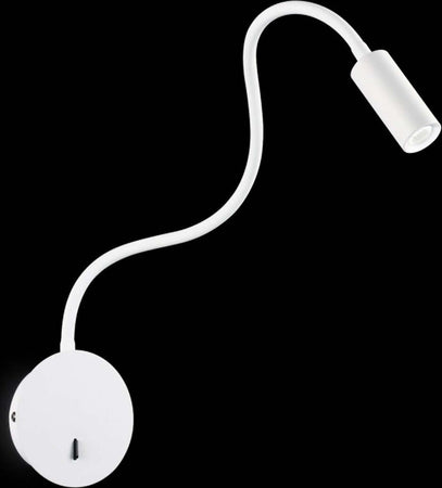 Applique-led-Ideal-Lux-FOCUS-2AP-203171-metallo-gomma-lampada-parete-orientabile