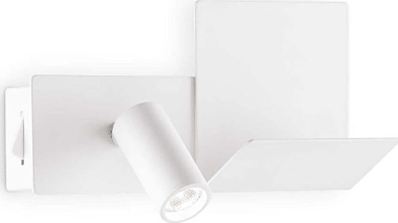 Applique-led-Ideal-Lux-KOMODO-SX-250Lm-lampada-parete-lettura-direzionabile-comodino