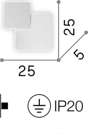 Applique-led-Ideal-Lux-POUCHE-259352-lampada-parete-metallo-moderna
