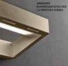 Applique-LED-Illuminando-ETTORE-lampada-parete-monoemissione-metallo-bianco-sabbia-interni-20W-1900LM-3000°K