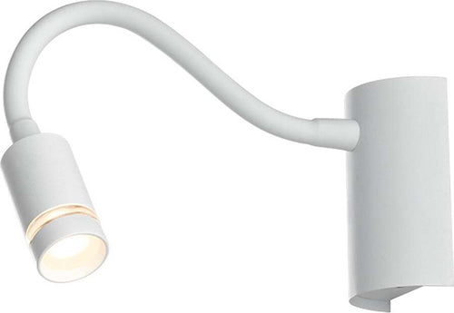 Applique Led Kepler Bianco 3W 100Lm 3000K 6X9X32Cm Illuminazione/Illuminazione per interni/Illuminazioni per pareti/Applique Led Mall Home - Napoli, Commerciovirtuoso.it