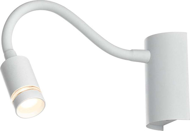 Applique Led Kepler Bianco 3W 100Lm 3000K 6X9X32Cm Illuminazione/Illuminazione per interni/Illuminazioni per pareti/Applique Led Mall Home - Napoli, Commerciovirtuoso.it