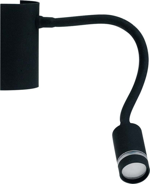 Applique Led Kepler Nero 3W 100Lm 3000K 6X9X32Cm Illuminazione/Illuminazione per interni/Illuminazioni per pareti/Applique Led Mall Home - Napoli, Commerciovirtuoso.it