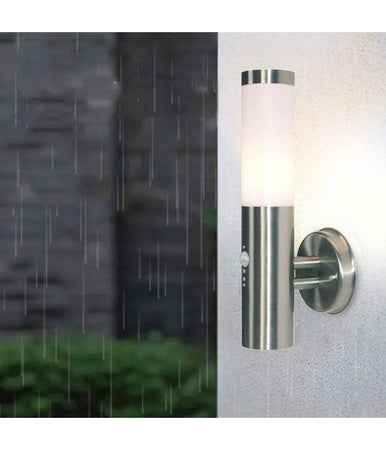 Applique Led Lampada E27 Parete Sensore Movimento Luce Esterni Giardino Ip44 230v