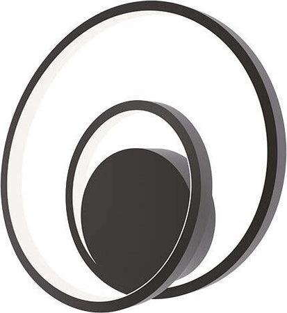 Applique Led Lieve Nero 15W 1725Lm Cct 30X11Cm Illuminazione/Illuminazione per interni/Illuminazioni per pareti/Applique Led Mall Home - Napoli, Commerciovirtuoso.it