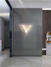 Applique Led Luce Bianca Calda Naturale Lampada A V In Vetro Da Parete 9 W Universo