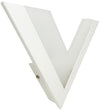 Applique Led Luce Bianca Calda Naturale Lampada A V In Vetro Da Parete 9 W Universo