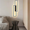 Applique Led Luce Bianca Calda Naturale Lampada Da Parete Rettangolare 32 W Nero