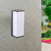 Applique Led Luce Bianca Lampada Da Muro 10 Watt Interno Esterno Ip65 Nero