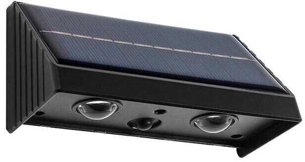 Applique Led Luce Calda 3 Watt Pannello Solare 5v Lampada Da Parete Esterno Ip65