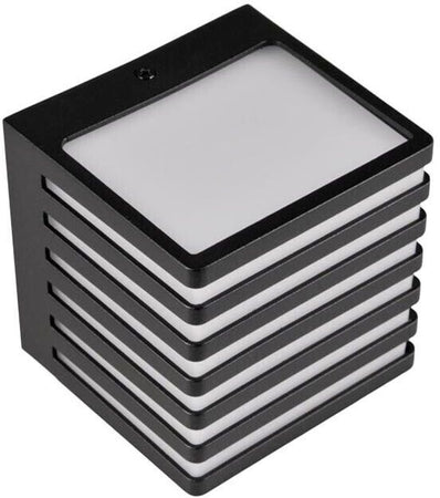 Applique Led Luce Calda Lampada A Parete Muro 10 W Esterno Faretto Cubo Nero