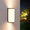 Applique Led Luce Naturale Lampada Da Muro 10 Watt Interno Esterno Ip65 Nero