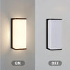 Applique Led Luce Naturale Lampada Da Muro 10 Watt Interno Esterno Ip65 Nero