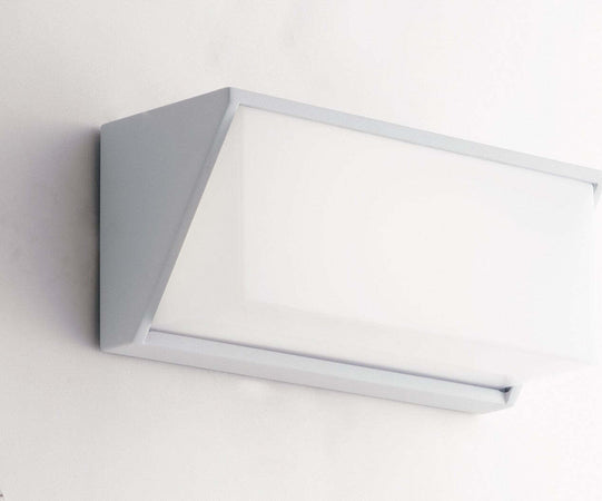 Applique Led Luxon Bianco 12W 750Lm 4000K Ip54 Ugr 25X11X9,5Cm Illuminazione/Illuminazione per interni/Illuminazioni per pareti/Applique Led Mall Home - Napoli, Commerciovirtuoso.it