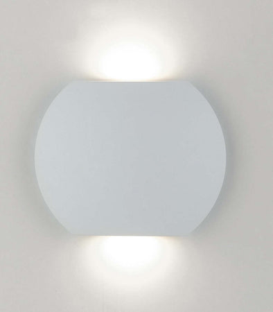 Applique Led Miura Bianco 2X3W 520Lm 3000K Ip54 16X12,8X3,5Cm Illuminazione/Illuminazione per esterni/Lampade da parete Led Mall Home - Napoli, Commerciovirtuoso.it