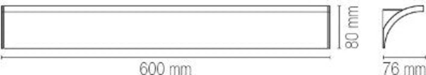 Applique-Led-Mustang-Bianco-15W-1200Lm-4000K-60X8X7,6Cm