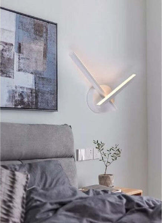Applique Led Parete 6 W 2 Bracci Incrociati Moderno Luce 3000k 4000k 6500k E67-b Illuminazione/Illuminazione per interni/Illuminazioni per pareti/Applique Trade Shop italia - Napoli, Commerciovirtuoso.it