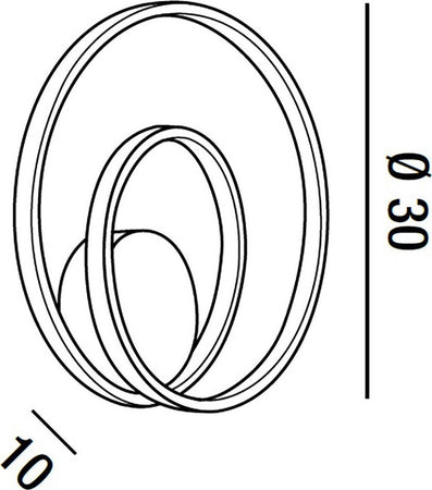 Applique-led-Perenz-RITMO-6619-N-LC-LED-lampada-parete-moderna