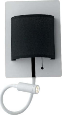 Applique-Led-Pop-Bianco/Nero-6W-480Lm-+-3W-100Lm-4000K-22X16X7,5Cm