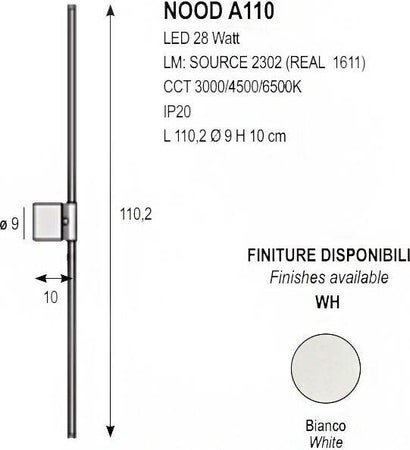Applique-led-Promoingross-NOOD-A110-LED-CCT-1611LM-lampada-parete-soffitto-moderna-orientabile