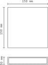 Applique Led Quadrata 12w Slim Biemissione Luminosa Luce 4000k 3000k 6500k Xc9044 Articoli da Giardino > Illuminazione da esterno > Applique da esterno Trade Shop italia - Napoli, Commerciovirtuoso.it