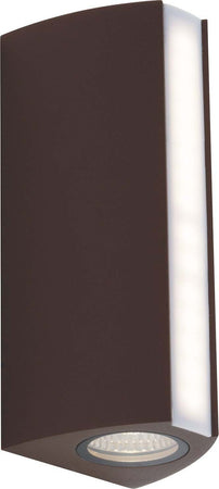 Applique Led Ray Corten 14W 890Lm 4000K Ip54 Ugr 20X8,5X7,8Cm Illuminazione/Illuminazione per interni/Illuminazioni per pareti/Applique Led Mall Home - Napoli, Commerciovirtuoso.it