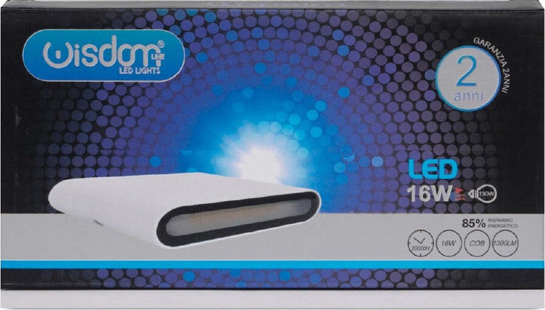 Applique Led Rettangolare Slim 16watt Bianco Luce Bianca Naturale Fredda Xc-9048 Illuminazione/Illuminazione per interni/Illuminazioni per pareti/Applique Trade Shop italia - Napoli, Commerciovirtuoso.it