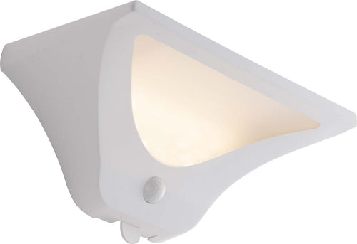 Applique Led Skyp Bianco 3W 130Lm 4000K Ip54 Con Sensore E Pannello Solare 22,4X11,2X10,8Cm Illuminazione/Illuminazione per esterni/Lampade da parete Led Mall Home - Napoli, Commerciovirtuoso.it