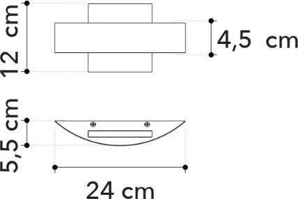 Applique-Led-Tresor-Bianco-10W-800Lm-4000K-24X12X5Cm