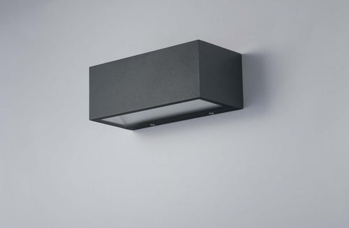 Applique Led Twin Antracite 20W 1250Lm 4000K Ip54 Ugr16 22X10,3X8,5Cm Illuminazione/Illuminazione per interni/Illuminazioni per pareti/Applique Led Mall Home - Napoli, Commerciovirtuoso.it