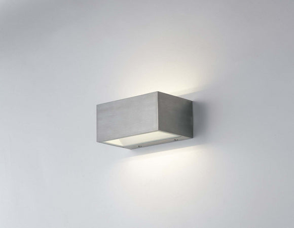 Applique Led Twin Nikel 12W 900Lm 4000K Ip54 Ugr 14X8,9X6,5Cm Illuminazione/Illuminazione per interni/Illuminazioni per pareti/Applique Led Mall Home - Napoli, Commerciovirtuoso.it