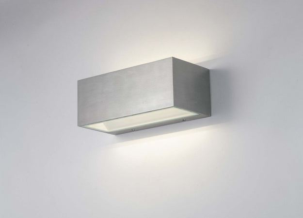 Applique Led Twin Nikel 20W 1250Lm 4000K Ip54 Ugr 22X10,3X8,5Cm Illuminazione/Illuminazione per interni/Illuminazioni per pareti/Applique Led Mall Home - Napoli, Commerciovirtuoso.it