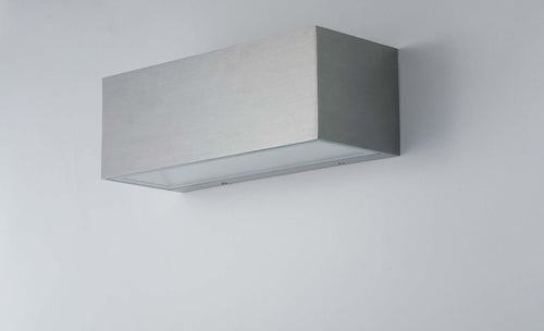 Applique Led Twin Nikel 40W 3000Lm 4000K Ip54 Ugr 30X10,8X12Cm Illuminazione/Illuminazione per interni/Illuminazioni per pareti/Applique Led Mall Home - Napoli, Commerciovirtuoso.it