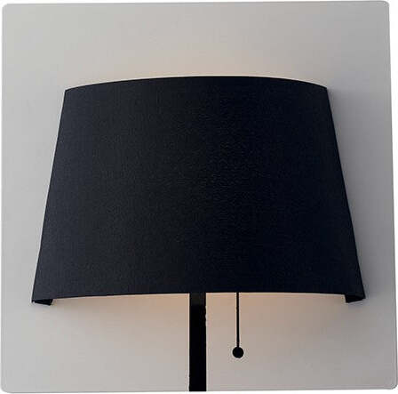 Applique Led Wharol Bianco/Nero 6W 480Lm 4000K 25X25X8,7Cm Illuminazione/Illuminazione per interni/Illuminazioni per pareti/Applique Led Mall Home - Napoli, Commerciovirtuoso.it