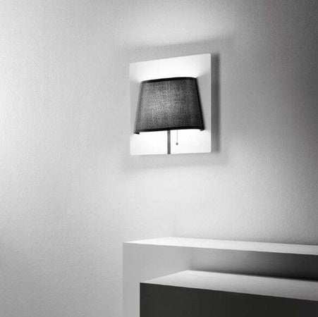 Applique-Led-Wharol-Bianco/Nero-6W-480Lm-4000K-25X25X8,7Cm