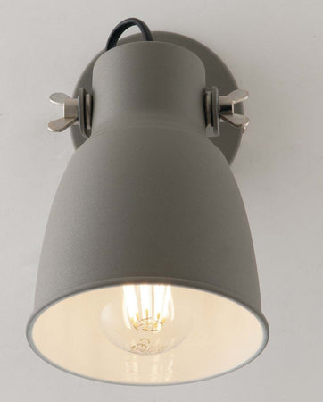 Applique Legend Grigio 1Xe27 12,3X19,5X22Cm Illuminazione/Illuminazione per interni/Illuminazioni per pareti/Applique Led Mall Home - Napoli, Commerciovirtuoso.it