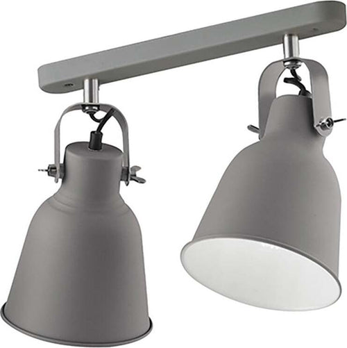 Applique Legend Grigio 2Xe27 36X17,5X16Cm Illuminazione/Illuminazione per interni/Illuminazioni per pareti/Applique Led Mall Home - Napoli, Commerciovirtuoso.it